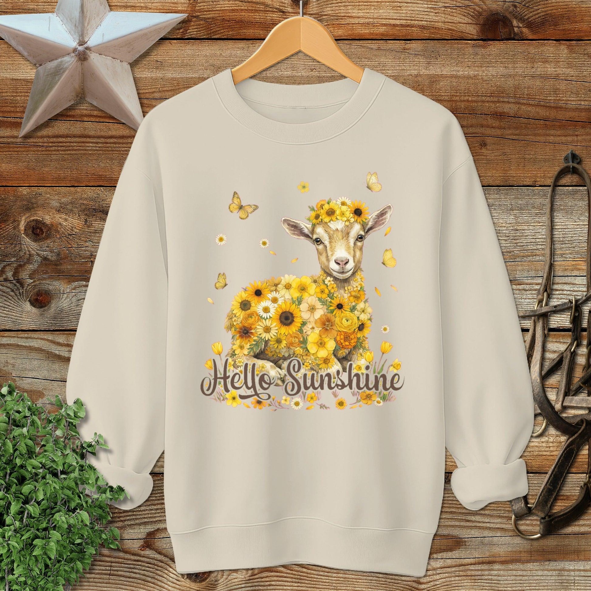 Hello Sunshine Baby Goat Sweatshirt