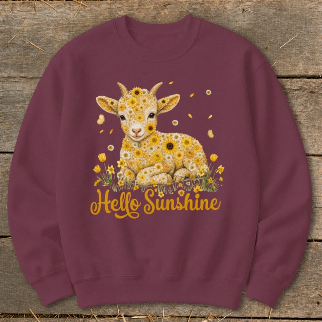 Hello Sunshine Baby Goat Sweatshirt