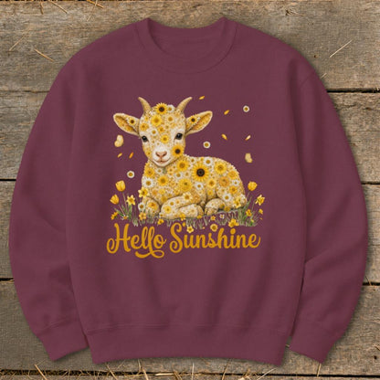 Hello Sunshine Baby Goat Sweatshirt