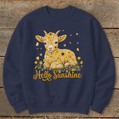 Hello Sunshine Baby Goat Sweatshirt