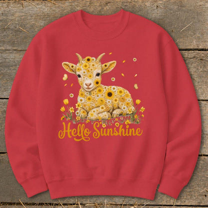 Hello Sunshine Baby Goat Sweatshirt