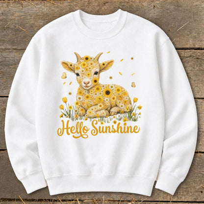 Hello Sunshine Baby Goat Sweatshirt
