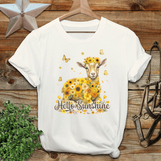 Hello Sunshine Baby Goat T-Shirt