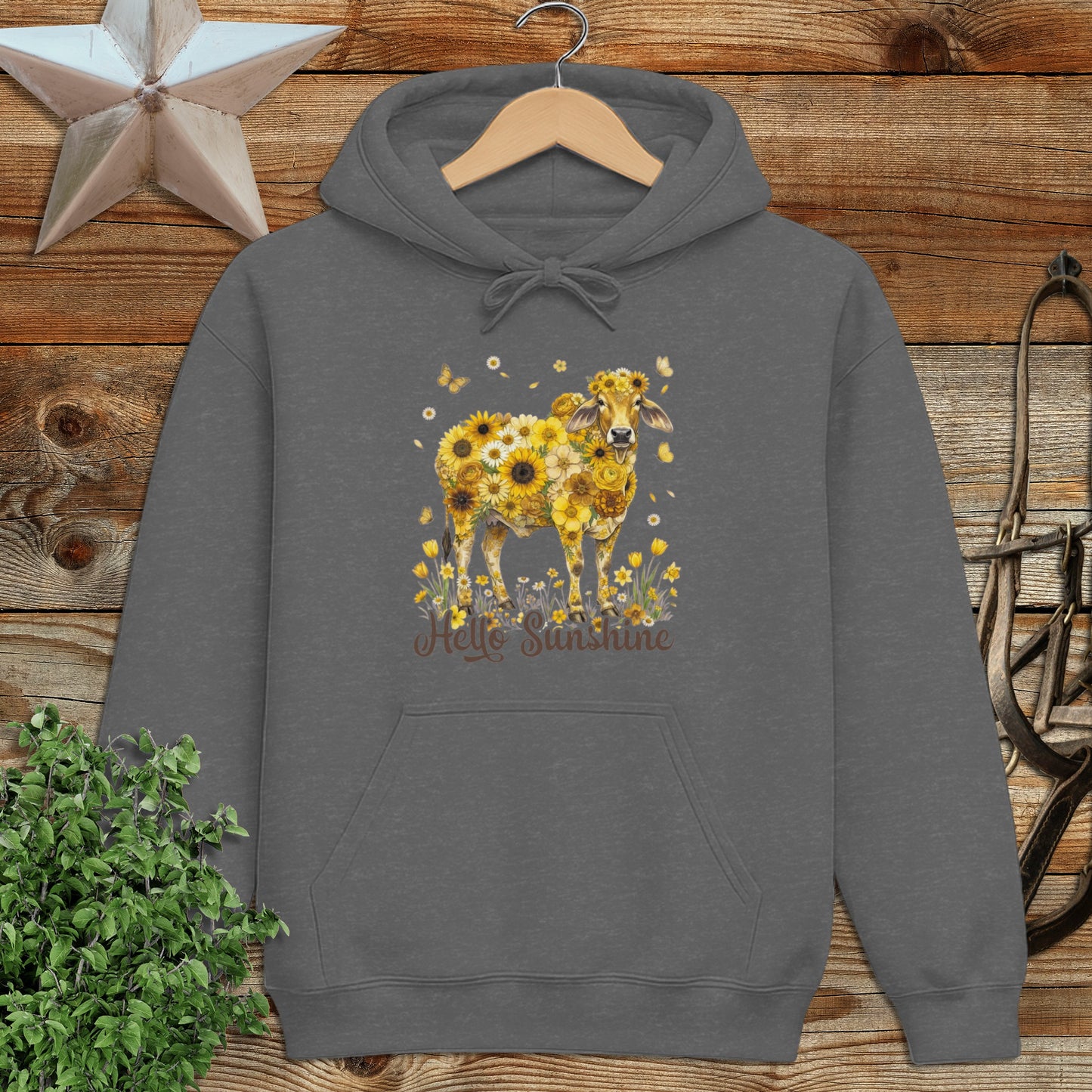Hello Sunshine Brahma Cow Hoodie
