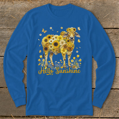 Hello Sunshine Brahma Cow Long Sleeve Tee
