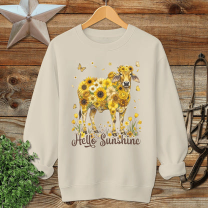 Hello Sunshine Brahma Cow Sweatshirt