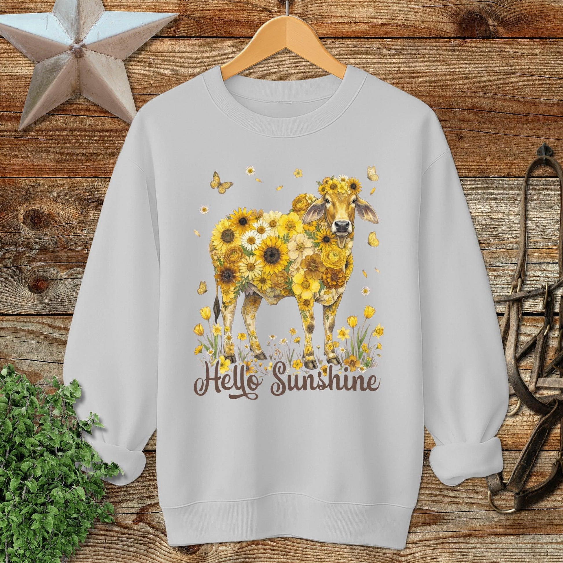 Hello Sunshine Brahma Cow Sweatshirt