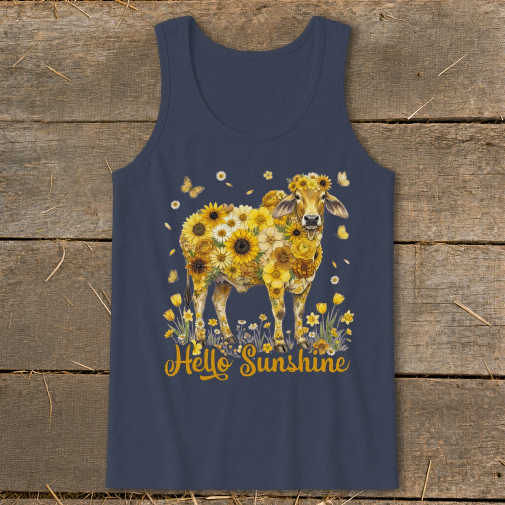 Hello Sunshine Brahma Cow Tank Top
