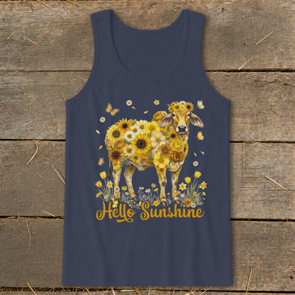 Hello Sunshine Brahma Cow Tank Top