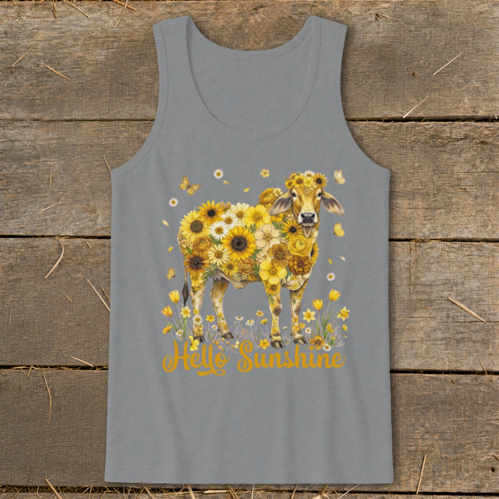 Hello Sunshine Brahma Cow Tank Top
