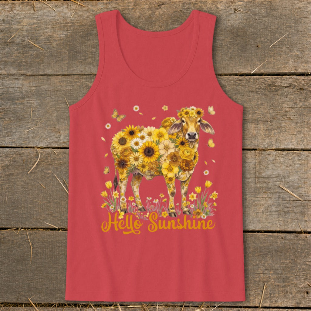 Hello Sunshine Brahma Cow Tank Top