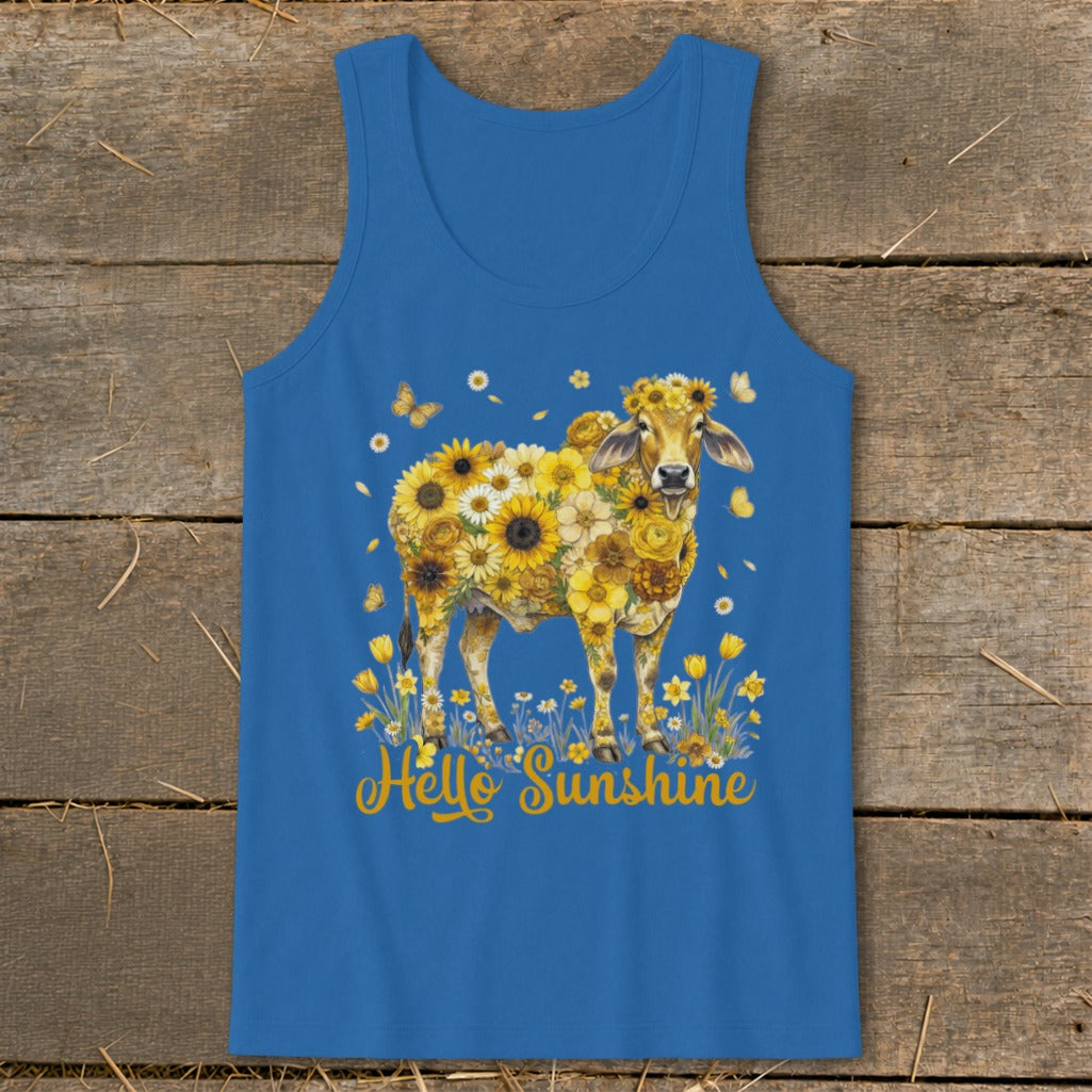 Hello Sunshine Brahma Cow Tank Top