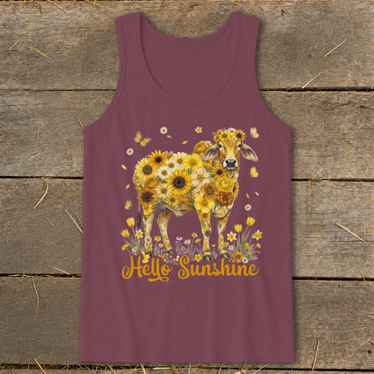 Hello Sunshine Brahma Cow Tank Top