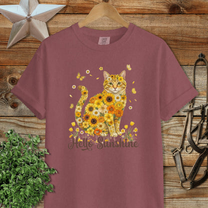 Hello Sunshine Cat Signature Tee