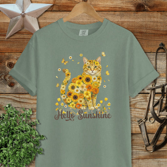 Hello Sunshine Cat Signature Tee