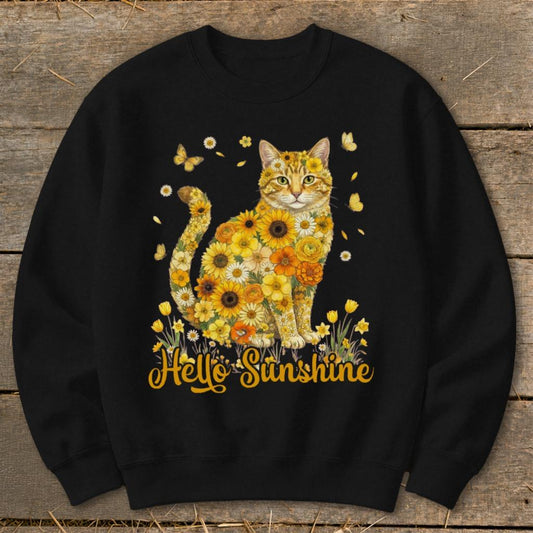 Hello Sunshine Cat Sweatshirt