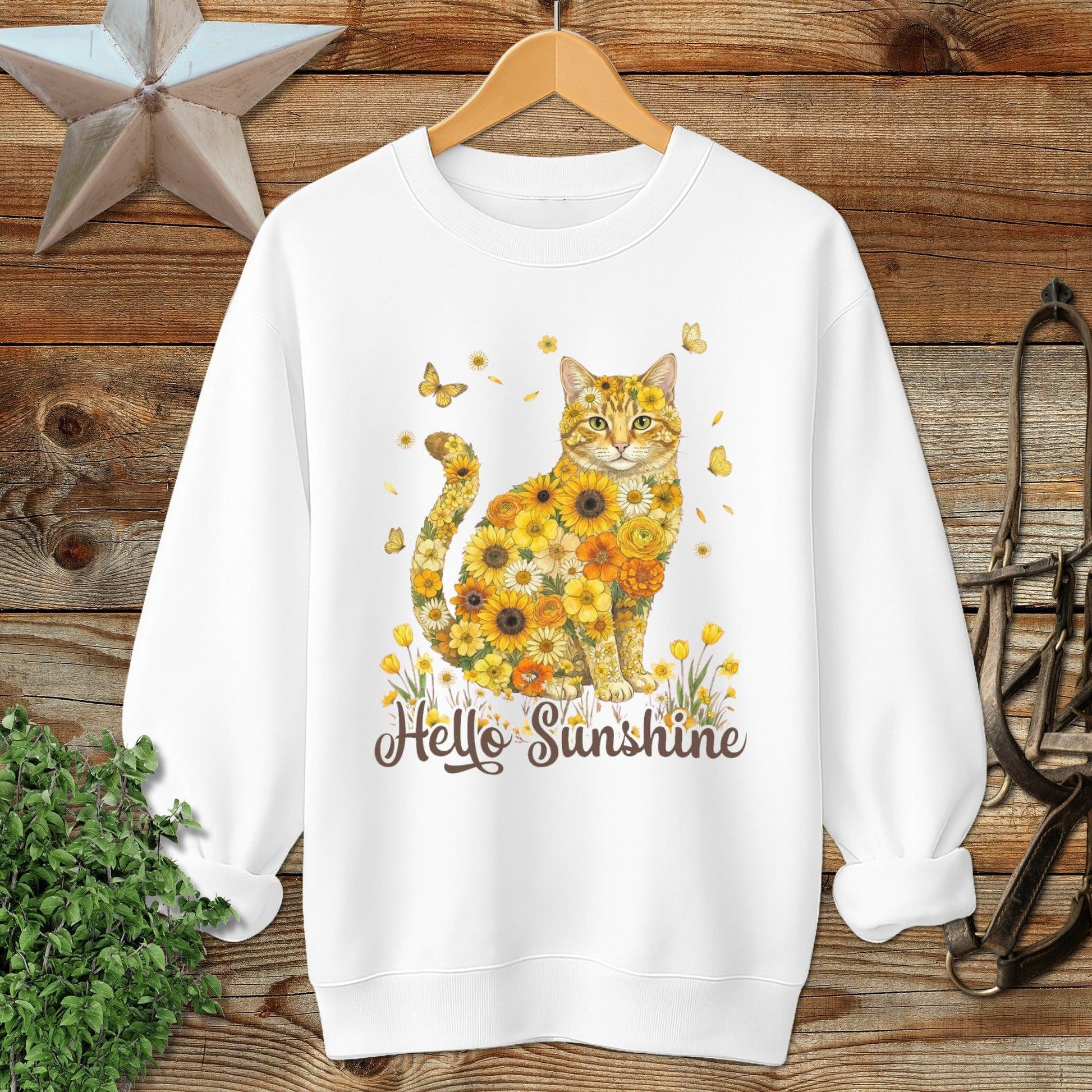 Hello Sunshine Cat Sweatshirt