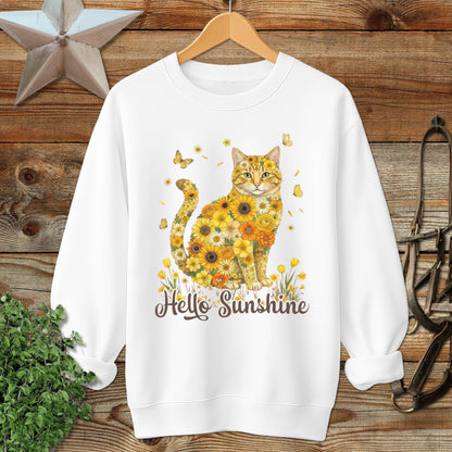 Hello Sunshine Cat Sweatshirt