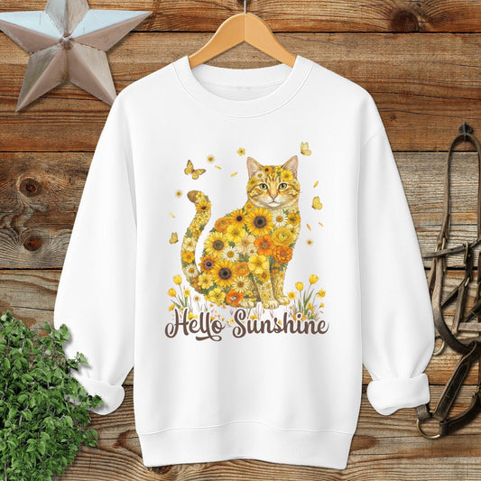 Hello Sunshine Cat Sweatshirt
