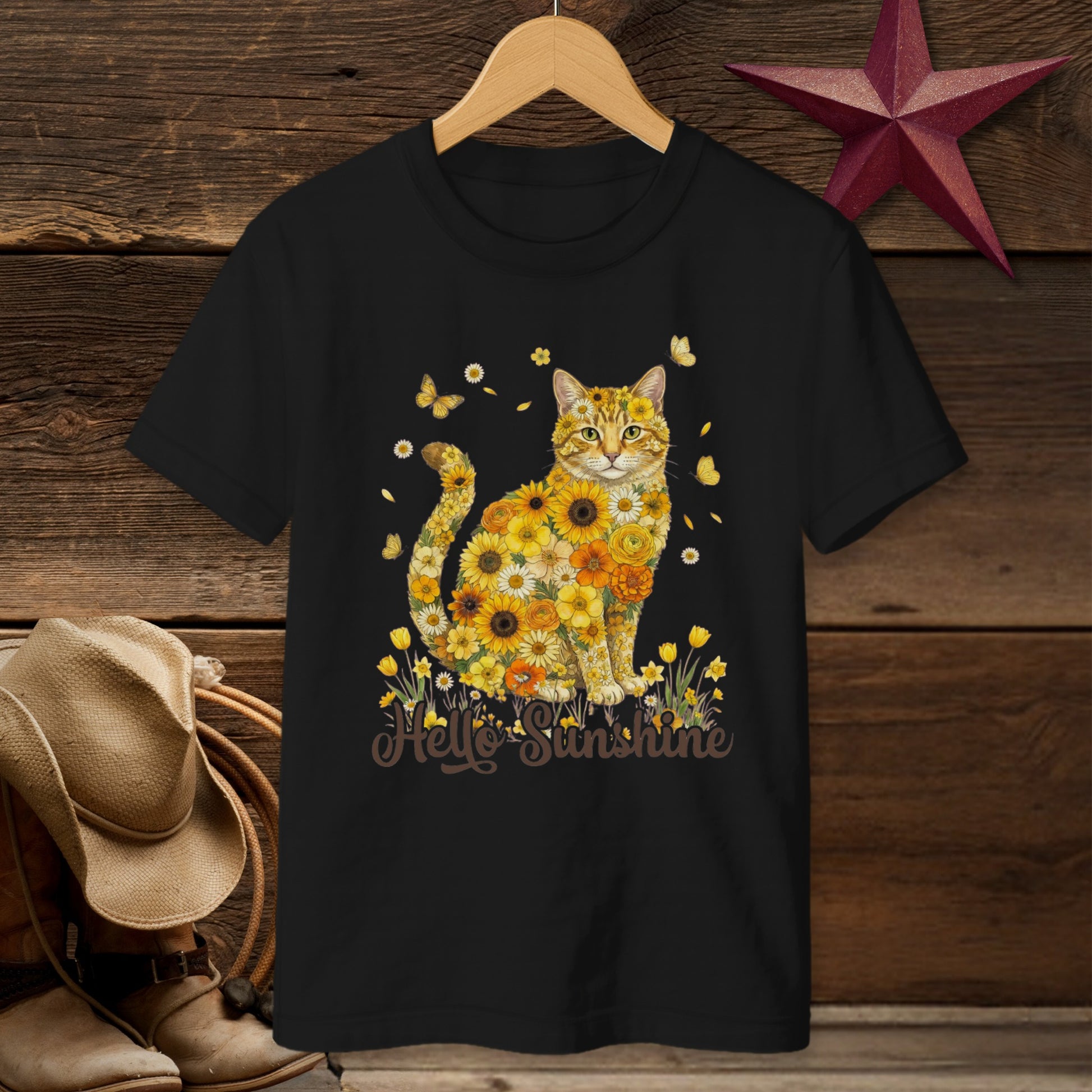 Hello Sunshine Cat T-shirt (Youth)