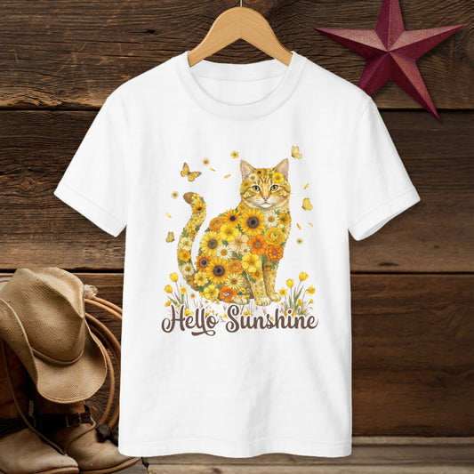 Hello Sunshine Cat T-shirt (Youth)