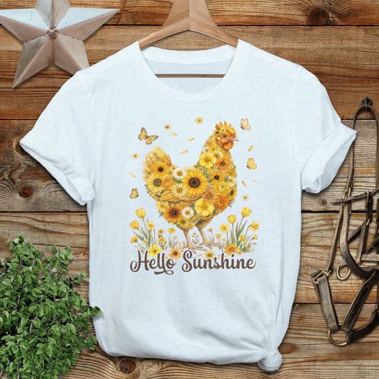 Hello Sunshine Chicken Softstyle Tee