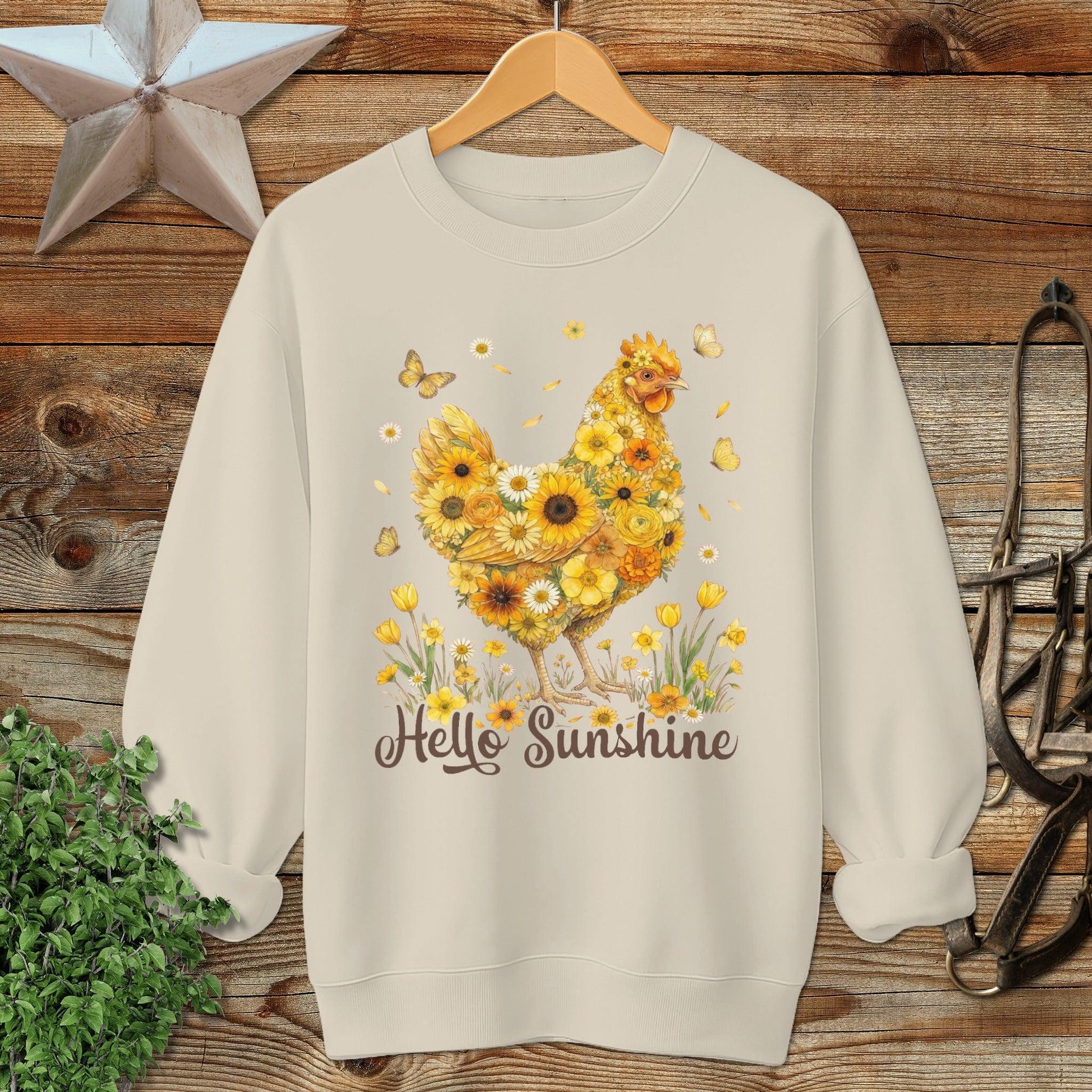 Hello Sunshine Chicken Sweatshirt