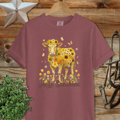 Hello Sunshine Cow Signature Tee
