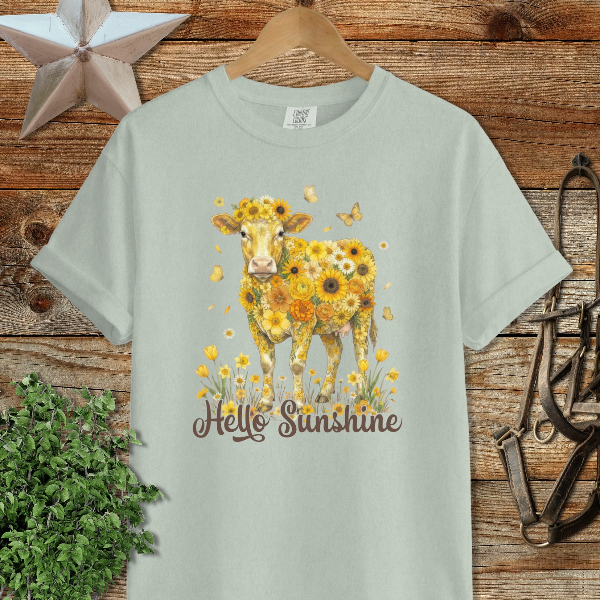 Hello Sunshine Cow Signature Tee