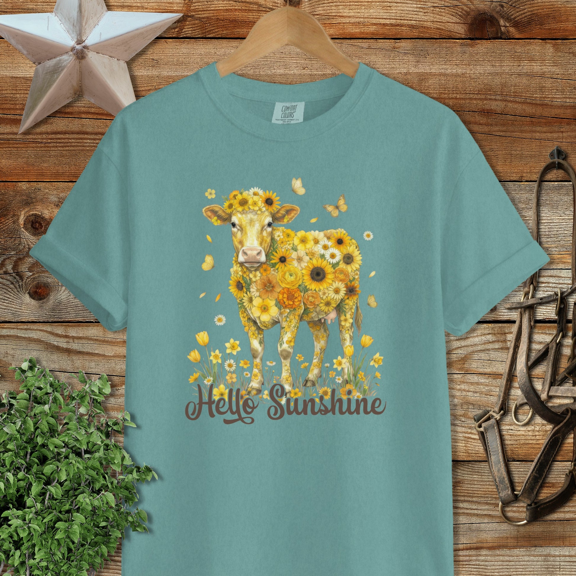Hello Sunshine Cow Signature Tee
