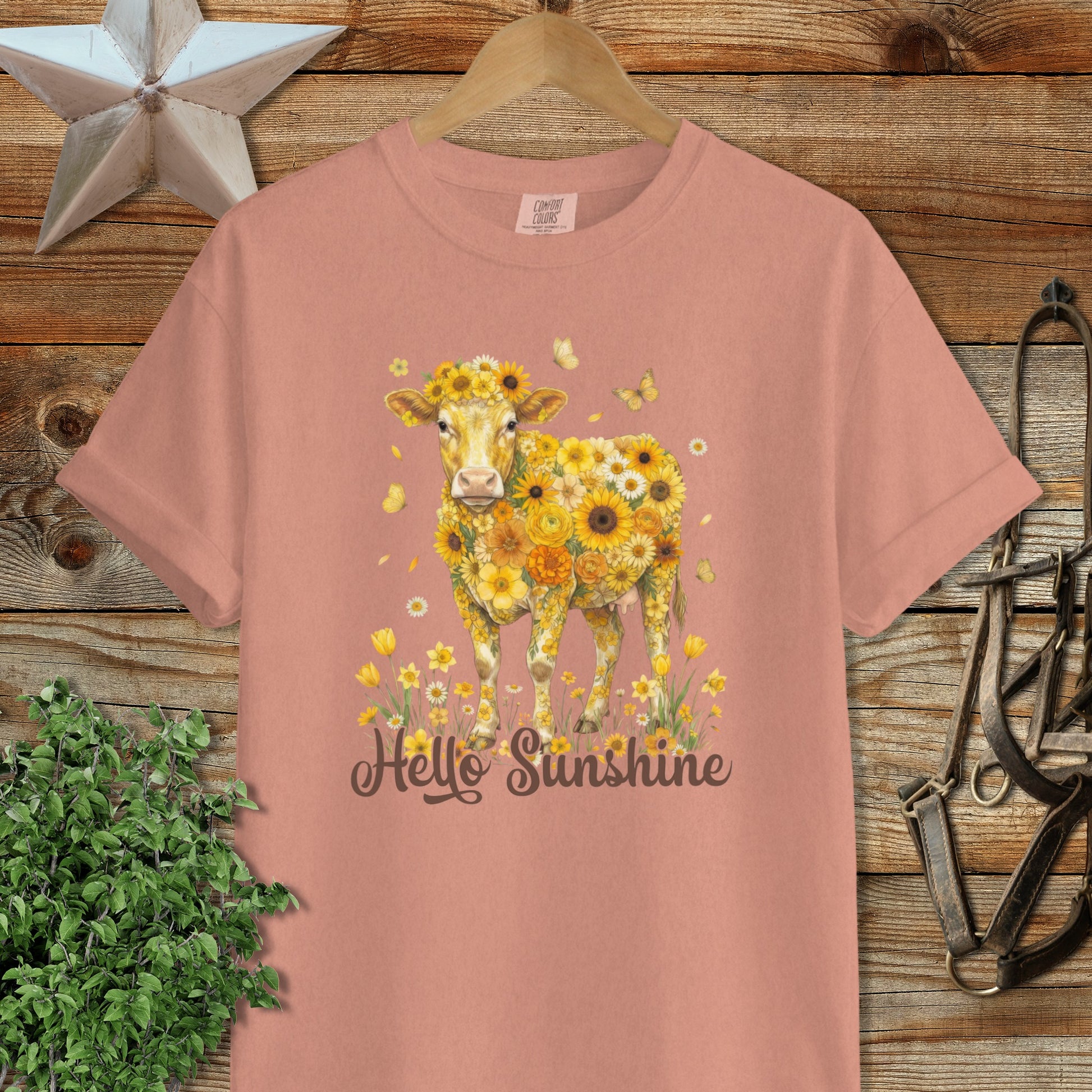 Hello Sunshine Cow Signature Tee