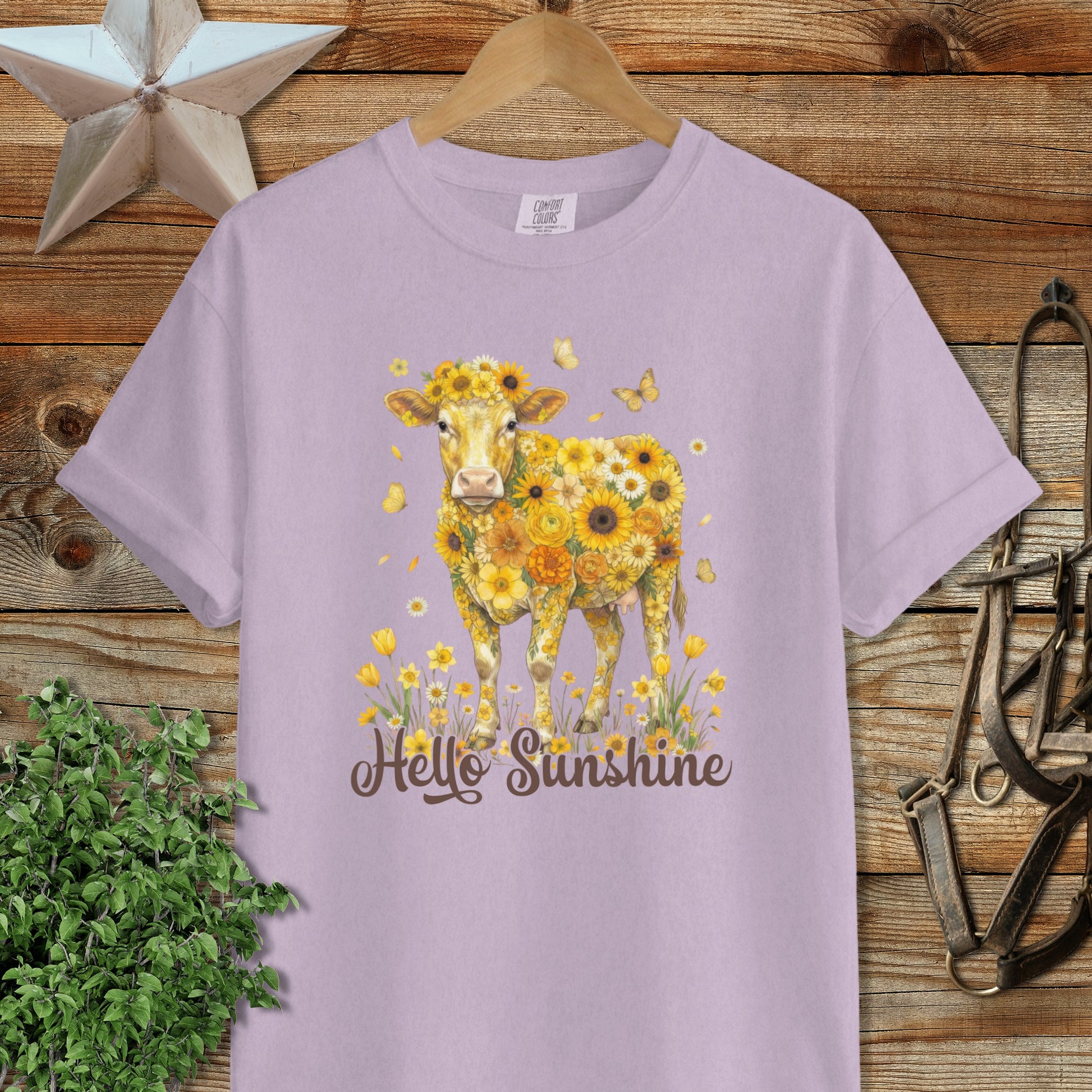 Hello Sunshine Cow Signature Tee