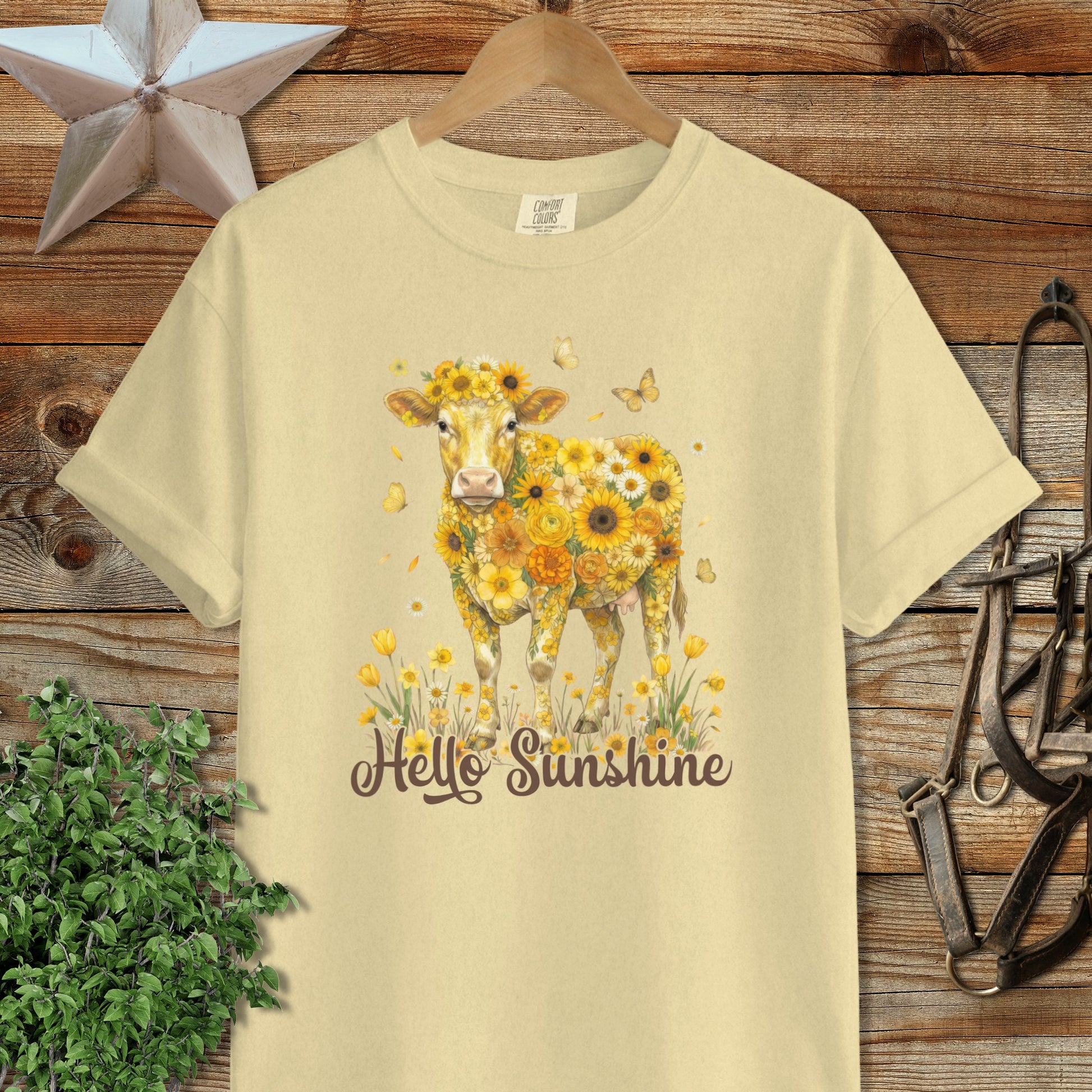 Hello Sunshine Cow Signature Tee