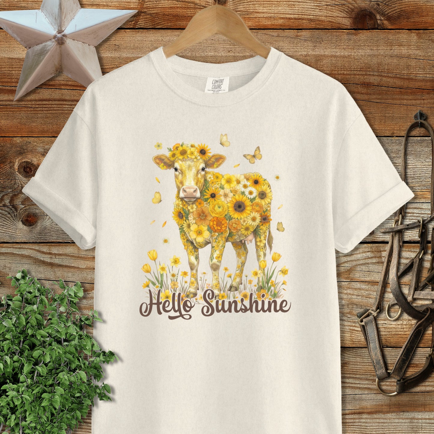 Hello Sunshine Cow Signature Tee