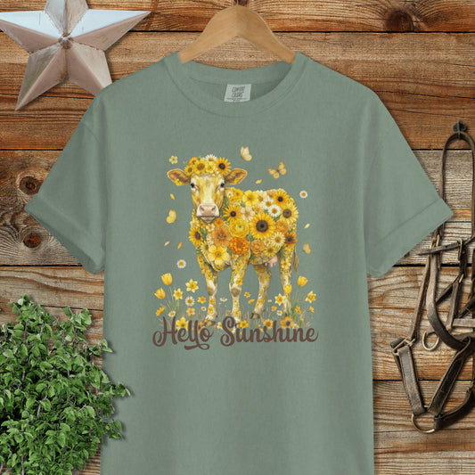 Hello Sunshine Cow Signature Tee