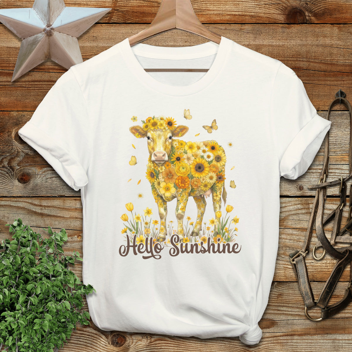 Hello Sunshine Cow Softstyle Tee