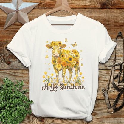 Hello Sunshine Cow Softstyle Tee