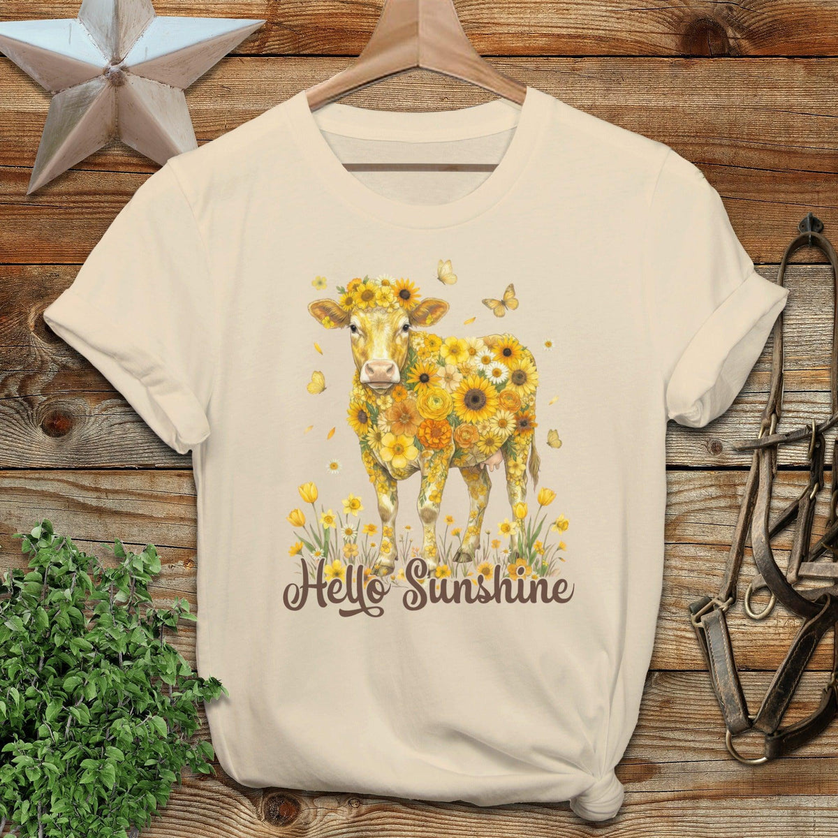 Hello Sunshine Cow Softstyle Tee