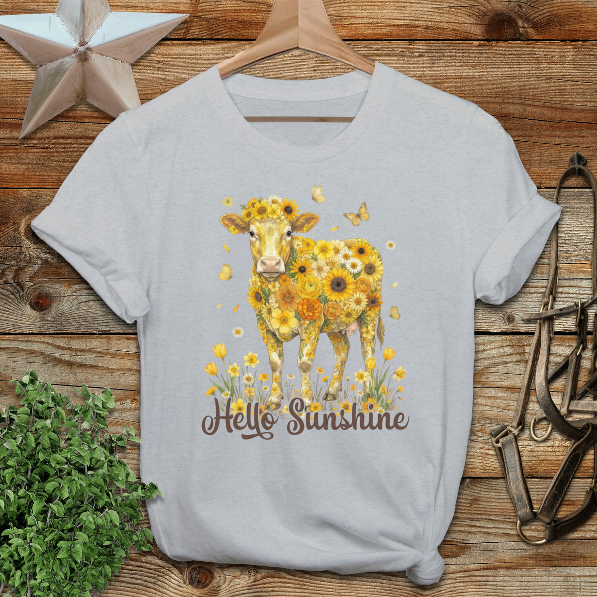 Hello Sunshine Cow Softstyle Tee