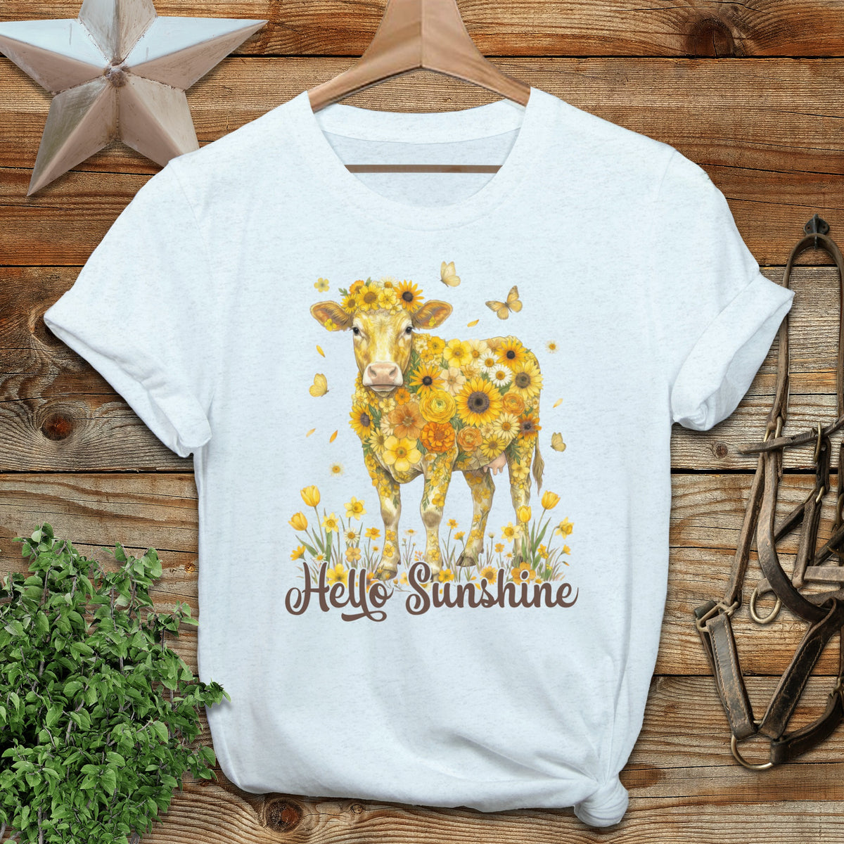 Hello Sunshine Cow Softstyle Tee