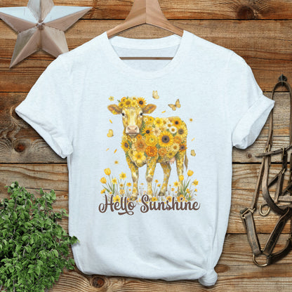 Hello Sunshine Cow Softstyle Tee