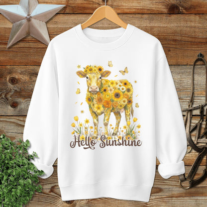 Hello Sunshine Cow Sweatshirt
