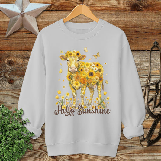 Hello Sunshine Cow Sweatshirt