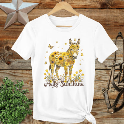 Hello Sunshine Donkey Ladies Tee