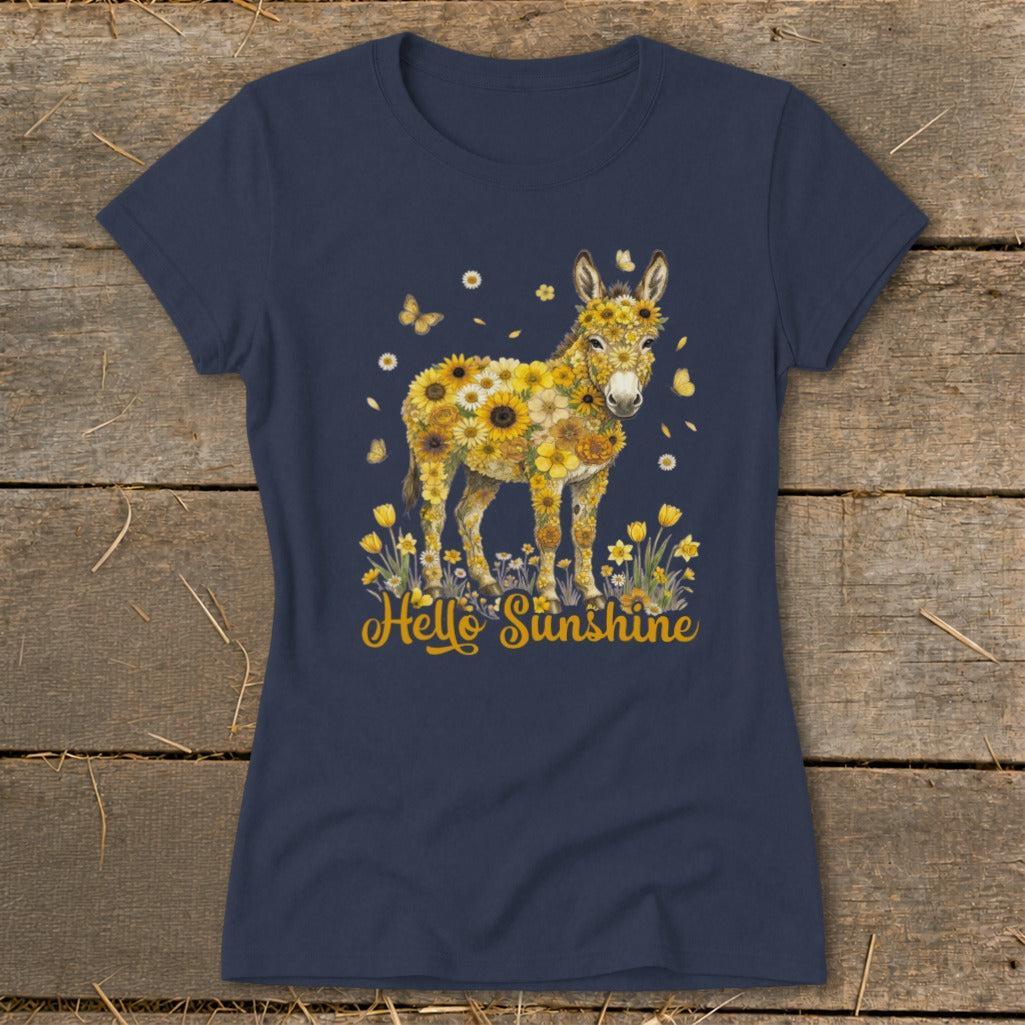 Hello Sunshine Donkey Ladies Tee