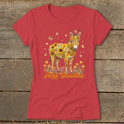 Hello Sunshine Donkey Ladies Tee