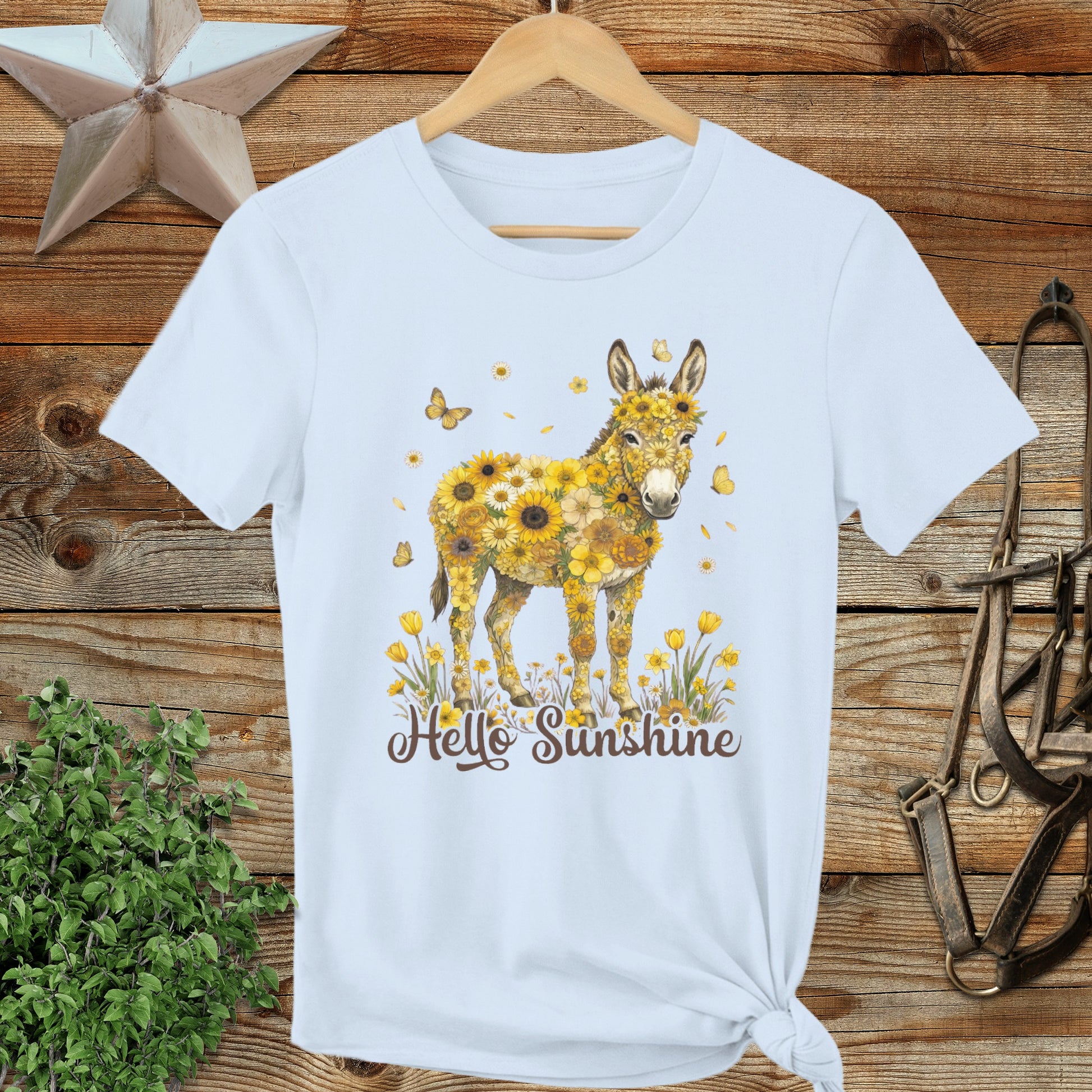 Hello Sunshine Donkey Ladies Tee
