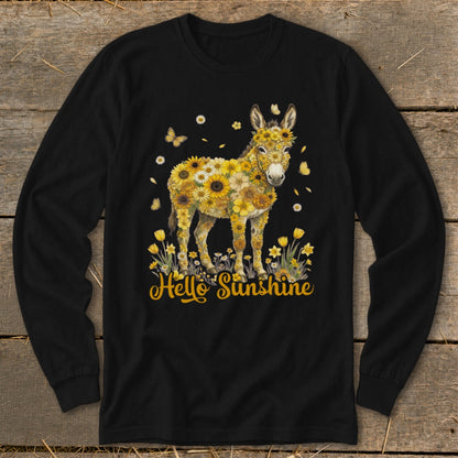 Hello Sunshine Donkey Long Sleeve Tee
