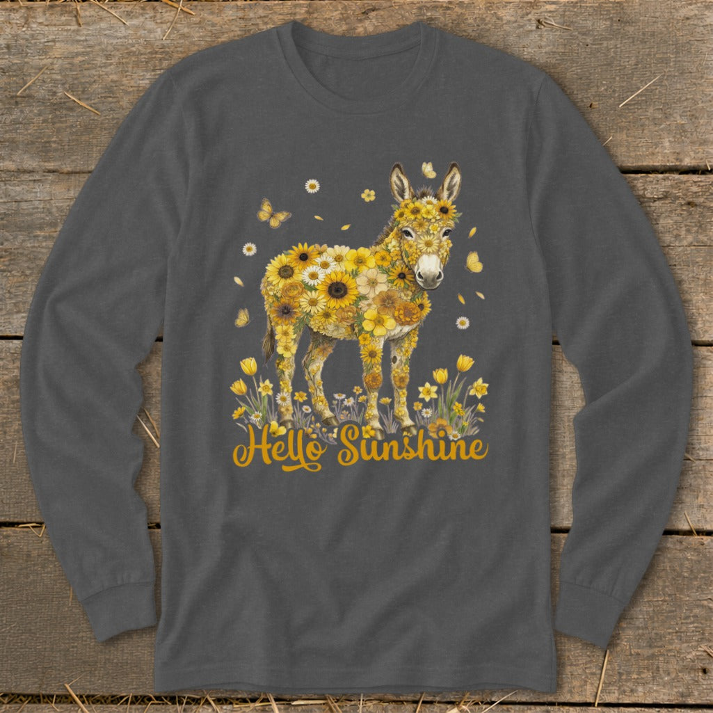 Hello Sunshine Donkey Long Sleeve Tee