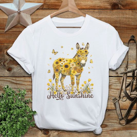 Hello Sunshine Donkey Softstyle Tee